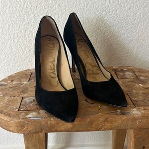 Sam Edelman black suede pumps. Size 8.5. Hardly worn